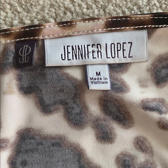 Jennifer Lopez animal print Runched medium dress - Picture 7 of 8